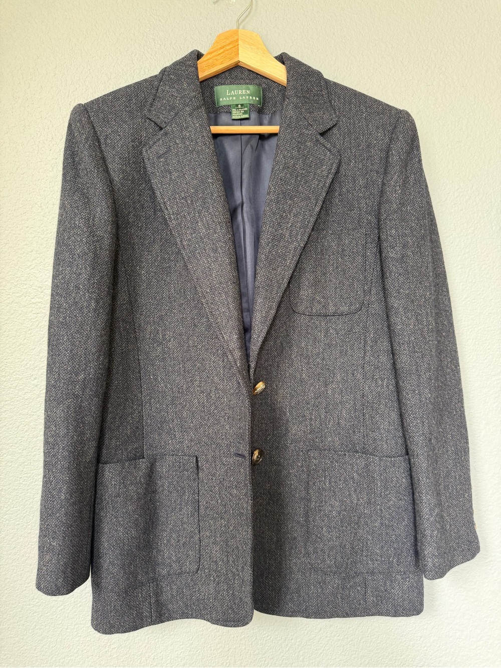 Lauren Ralph Lauren Charcoal Herringbone Sport Coat